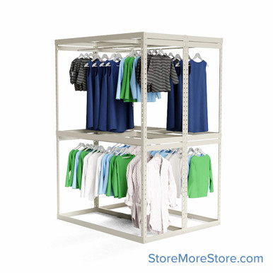 Garment Clothing Racks 60''W x 48''D x 84''H - 604884-2 SMS-08-V39-604884-2