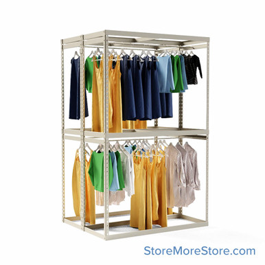 Garment Clothing Racks 60''W x 48''D x 96''H - 604896-2 SMS-08-V39-604896-2