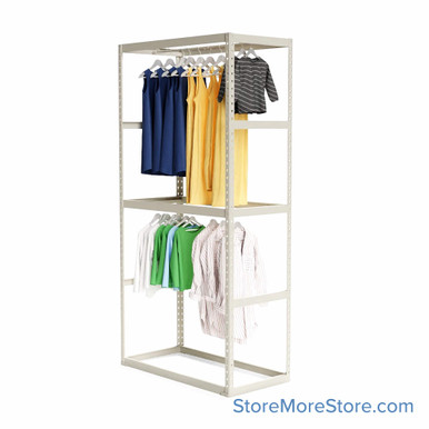 Garment Clothing Racks 48''W x 24''D x 96''H - 482496-2 SMS-08-V39-482496-2