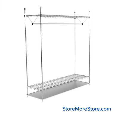 Hanging Garment Rack 36''W x 18''D x 74''H - GRS1836C SMS-07-V69-GRS1836C