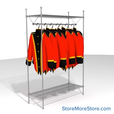 Hanging Garment Rack 48''W x 18''D x 74''H - GR1848C SMS-07-V69-GR1848C