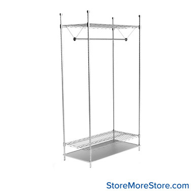 Hanging Garment Rack 48''W x 18''D x 74''H - GRS1848C SMS-07-V69-GRS1848C
