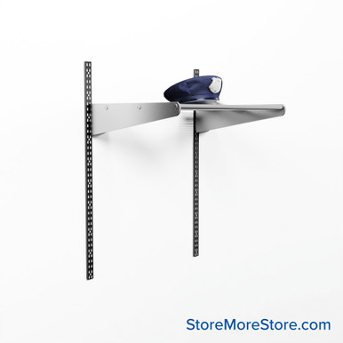 Wall Mounted Hat Rack 24''W x 14''D x 42''H -3-SH-1524-42 SMS-08-V42-3-SH-1524-42