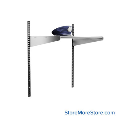 Wall Mounted Hat Rack 36''W x 14''D x 42''H -2-SH-1536-42 SMS-08-V42-2-SH-1536-42