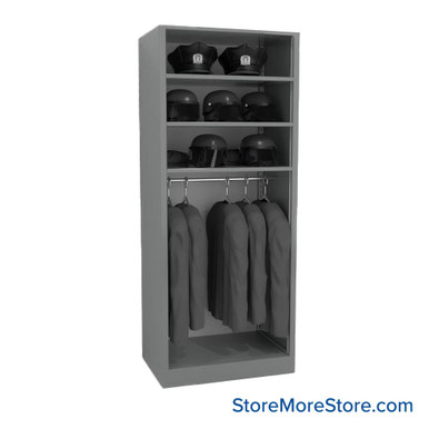 Uniform Hanging Rack 36''W x 24''D x 88''H - HRS362488-SD-KL SMS-08-V25-HRS362488-SD-KL