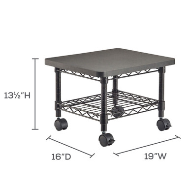 Compact Rolling Machine Stand with Storage Shelf SMS-02-V37-5206