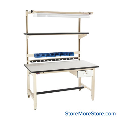 Height Adjustable Workbench 60''W x 30''D x 30''H - BIB1 SMS-10-V80-BIB01