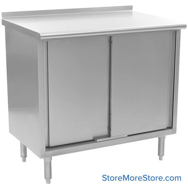 Stainless Steel Base Cabinets 36''W x 24''D x 35''H - UCB2436SE SMS-01-V69-UCB2436SE