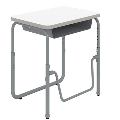 Adjustable Classroom Desk with Book Cubby and Footrest - 1222 SMS-04-V37-1222