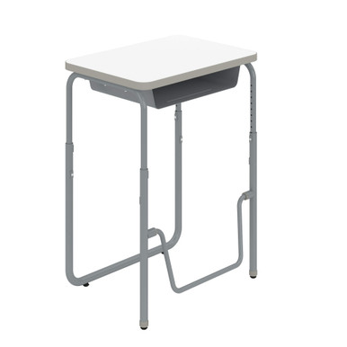 Adjustable Classroom Desk with Book Cubby and Footrest - 1224 SMS-04-V37-1224