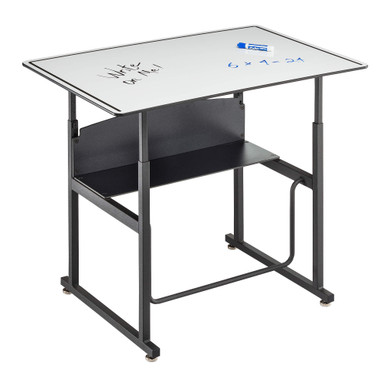 Adjustable Standing Student Desk with Dry Erase or Resin Top - 1203 SMS-04-V37-1203