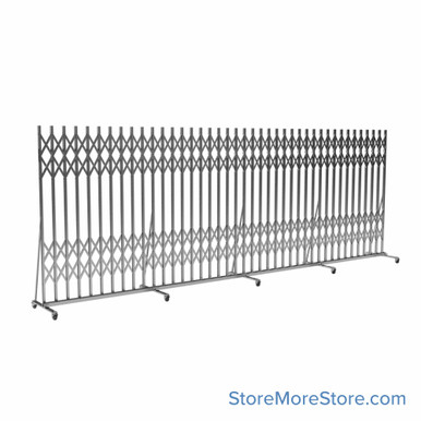 Portable Folding Security Gate 108''W x 30''D x 79''H - P601-09 SMS-07-V39-P601-09