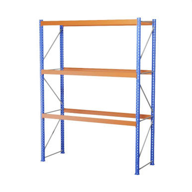 Heavy-Duty Pallet Rack Starter Unit - 9' W x 4' D x 12' H SMS-03-V123-PR-14448-3L-S108-F108