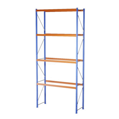 Heavy-Duty Pallet Rack Starter Unit - 9' W x 4' D x 20' H SMS-03-V123-PR-24048-3L-S108-F108
