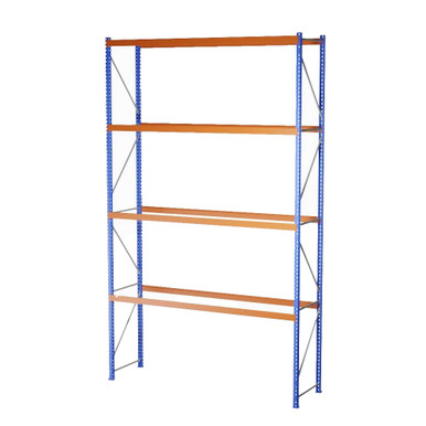 Heavy-Duty Pallet Rack Starter Unit - 12' W x 3' 6" D x 20' H SMS-03-V123-14442240-4S