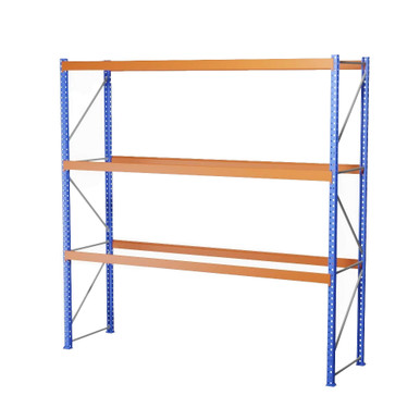 Heavy-Duty Pallet Rack Starter Unit - 12' W x 3' D x 12' H SMS-03-V123-14436144-3S