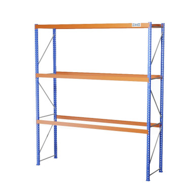 Heavy-Duty Pallet Rack Starter Unit - 12' W x 3' D x 16' H SMS-03-V123-14436192-3S