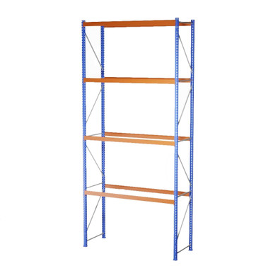 Heavy-Duty Pallet Rack Starter Unit - 9' W x 3' 6" D x 20' H SMS-03-V123-PR-24042-3L-S108-F108