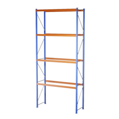 Heavy-Duty Pallet Rack Starter Unit - 8' W x 3' 6" D x 20' H SMS-03-V123-PR-24042-3L-S96-F96