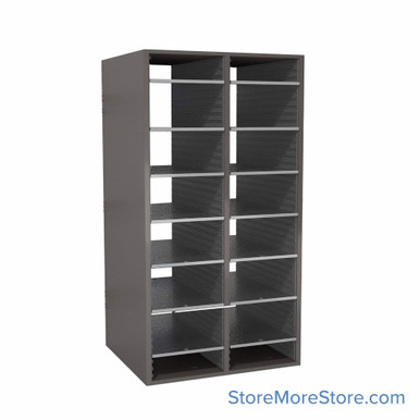 Large Mail Cubbies, 28.75" W x 48" H, 48" Sorting Height, 7 Shelves (8 Openings) Shelves SMS-04-V90-O2-48O