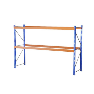 Heavy-Duty Pallet Rack Starter Unit - 12' W x 3' D x 8' H SMS-03-V123-1443696-2S
