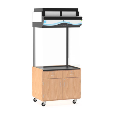 Mobile Ductless Fume Hood with Oak Storage Cabinet - 1850M SMS-01-V102-1850M