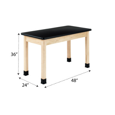 Wooden Lab Bench 48''W x 24''D x 36''H - P710LBBM36N SMS-10-V102-P710LBBM36N
