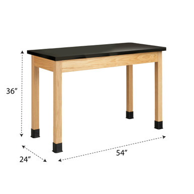 Wooden Lab Bench 54''W x 24''D x 36''H - P7206K36N SMS-10-V102-P7206K36N