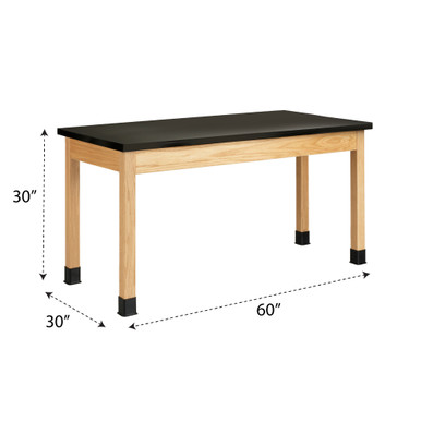Wooden Lab Bench 60''W x 30''D x 30''H - P7146K30N SMS-10-V102-P7146K30N