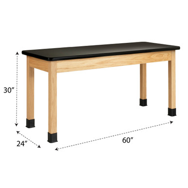 Wooden Lab Bench 60''W x 24''D x 30''H - P760LBBK30N SMS-10-V102-P760LBBK30N