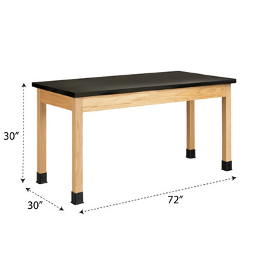 Wooden Lab Bench 72''W x 30''D x 30''H - P7156K30N SMS-10-V102-P7156K30N