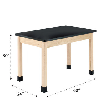 Wooden Lab Bench 60''W x 24''D x 30''H - P7604M30N SMS-10-V102-P7604M30N