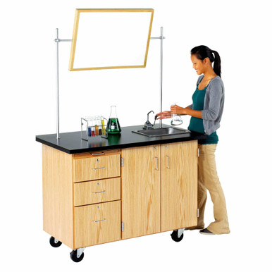 Rolling Lab Workstation with Sink 48''W x 28''D x 36''H - 4332K-4001K SMS-04-V102-4332K-4001K