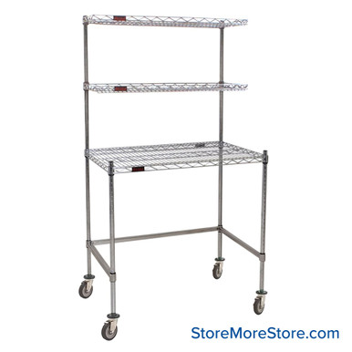 Mobile Wire Workstation 48''W x 24''D x 63''H - MWS2448WT-S SMS-10-V69-MWS2448WT-S