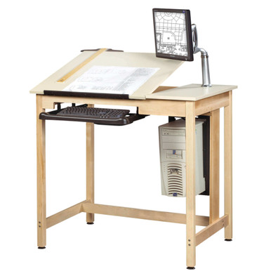 Wood Drafting Table 42''W x 30''D x 40''H - CDTC-70 SMS-04-V102-CDTC-70