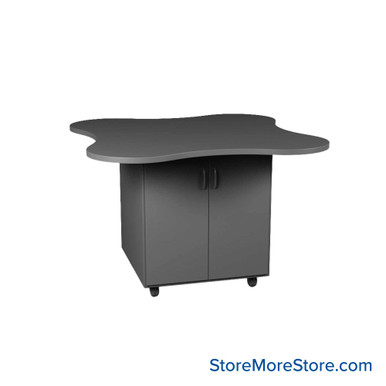 Work Island 48''W x 48''D x 42''H - Kit-Media-CS-C484842CL SMS-03-V24-CS-C484842CL