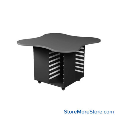Work Island 60''W x 60''D x 36''H - Kit-Media-OSOT-C606036S SMS-03-V24-OSOT-C606036S
