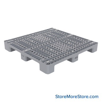 Plastic Skid Pallet 48''W x 47''D x 5''H - PLPS-4848 SMS-09-V46-PLPS-4848