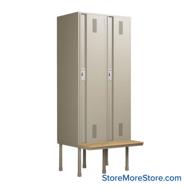 Locker with Bench 36''W x 18''D x 90''H- O5A-DL SMS-05-V120-52728-20200820-O5A-DL