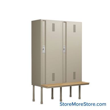 Locker with Bench 48''W x 24''D x 78''H- O4A SMS-05-V120-52728-20200820-O4A