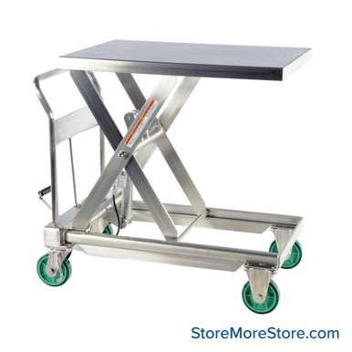 Stainless Steel Lift Table 24''W x 36''D x 13''H - CART-1100-SS SMS-09-V46-CART-1100-SS