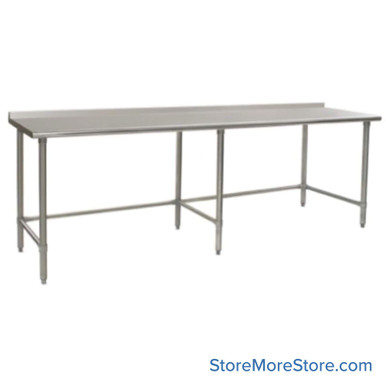 Rear Upturn Stainless Steel Table 120''W x 36''D x 35''H - UT36120GTEB SMS-10-V69-UT36120GTEB