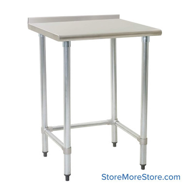 Rear Upturn Stainless Steel Table 30''W x 24''D x 35''H - UT2430STB SMS-10-V69-UT2430STB