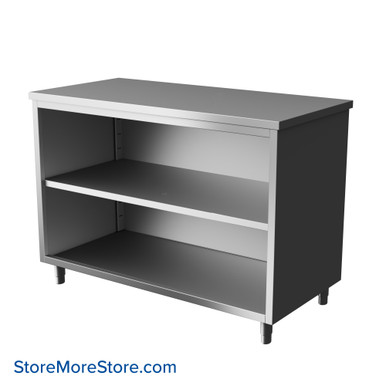 Stainless Steel Table Cabinet 48''W x 24''D x 35''H - TC-CO2448-kit SMS-10-V94-CO2448