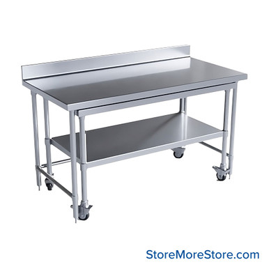 Stainless Steel Nesting Tables 60''W x 30''D x 35''H - TA-NT4BS306048 SMS-10-V94-NT4BS3060-48