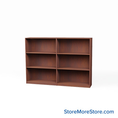 Wood Bookcase Shelves 73''W x 20''D x 48''H- KIT_MED_4820-2 SMS-08-V24-V11-4820-2