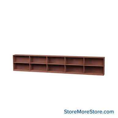 Wood Bookcase Shelves 181''W x 12''D- KIT_MED_3012-5 SMS-08-V24-V11-3012-5