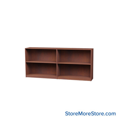 Wood Bookcase Shelves 73''W x 10''D x 30''H- KIT_MED_3010-2 SMS-08-V24-V11-3010-2