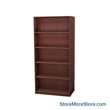 Wood Bookcase Shelves 37''W x 20''D x 72''H - V21-7220 SMS-08-V24-V11-7220