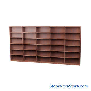 Wood Bookcase Shelves 181''W x 20''D- KIT_MED_8420-5 SMS-08-V24-V11-8420-5